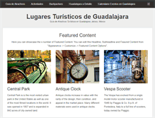 Tablet Screenshot of lugaresturisticosdeguadalajara.com